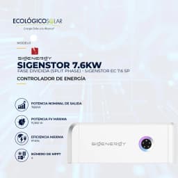  Controlador de Energía SigenStor 7.6 kW, fase dividida (Split Phase) - SigenStor EC 7.6 SP 1