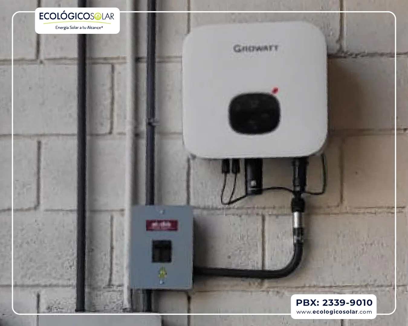 Aplicación Comercial -Inversor Growatt MIN 5000TLX2