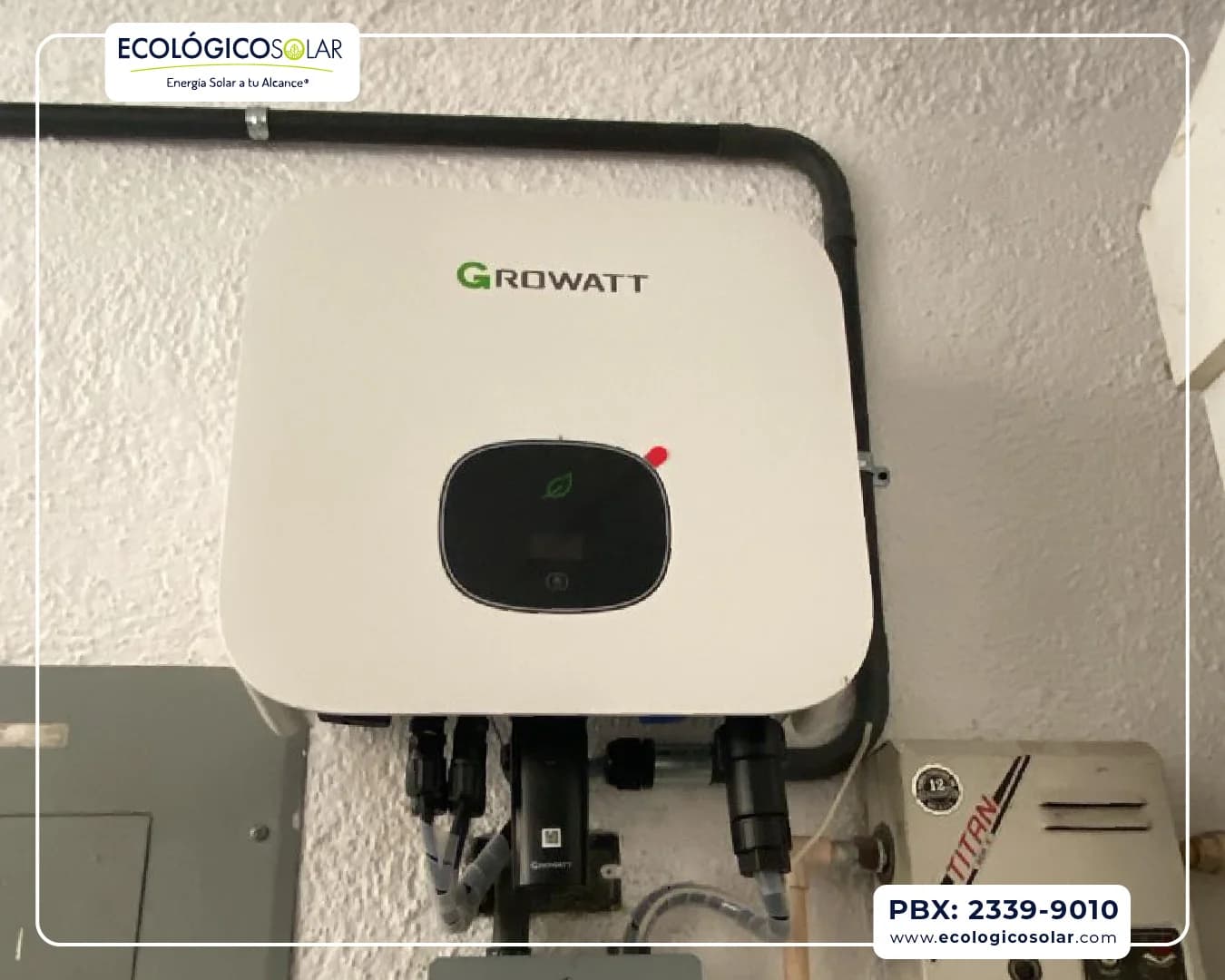 Aplicación Comercial - Inversor Growatt MIN 10000TLX2